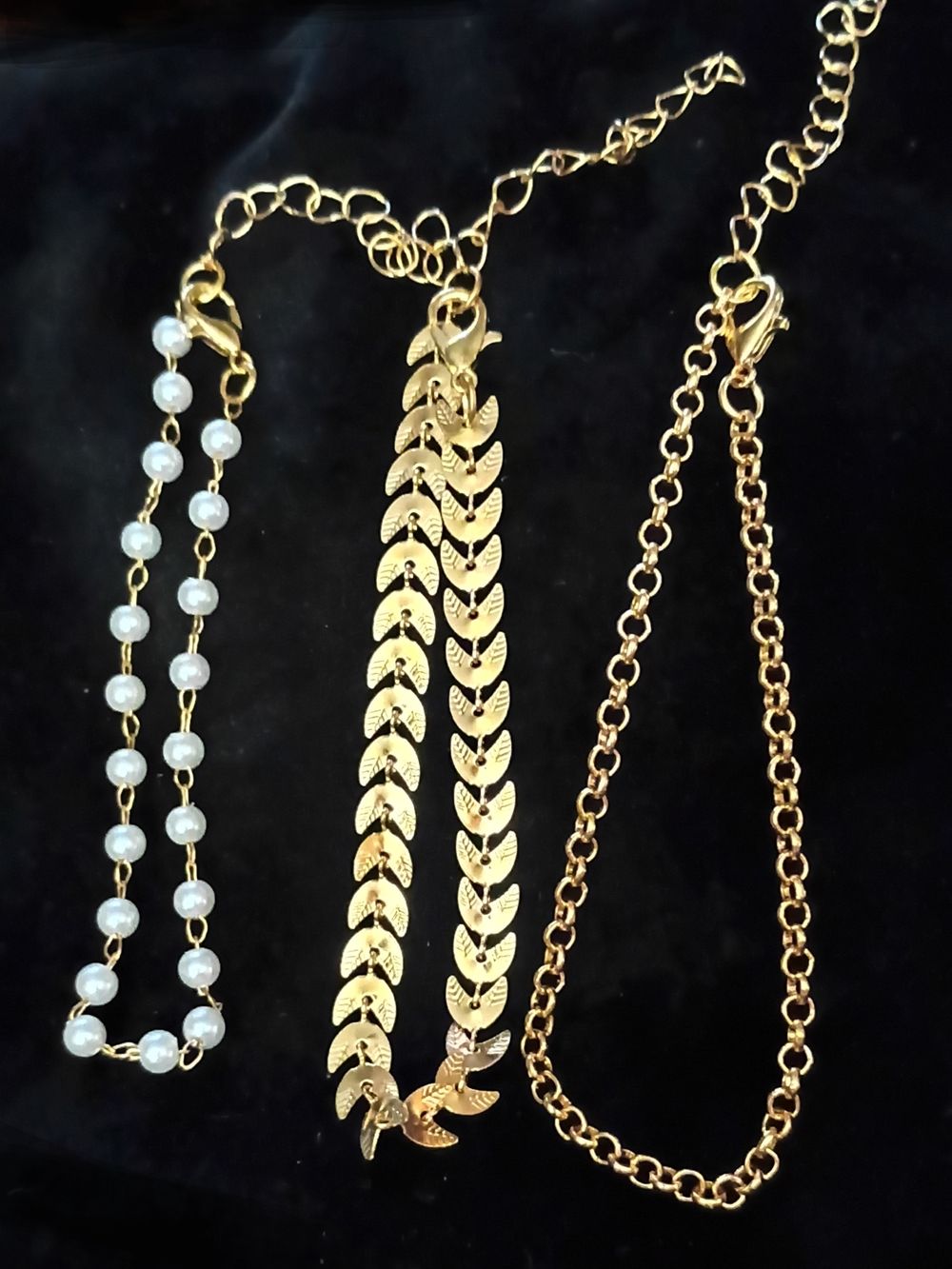 Gold Plated Accent Women's Necklace Set